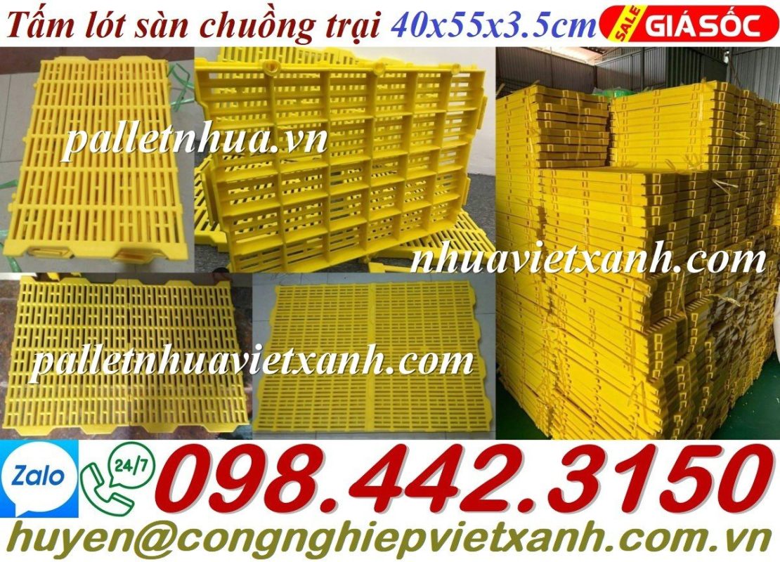 Pallet Nhựa Việt Xanh, thùng nhựa, khay nhựa, tấm lót nhựa
