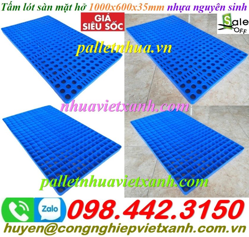 Pallet Nhựa Việt Xanh, thùng nhựa, khay nhựa, tấm lót nhựa