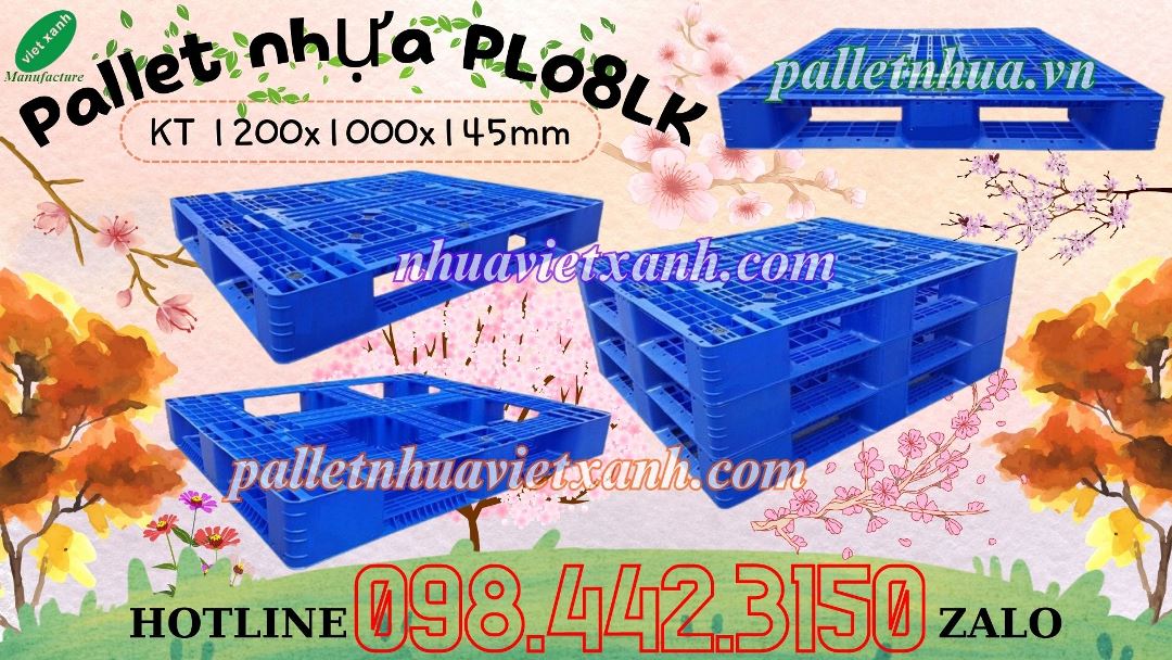 Pallet nhựa xanh dương