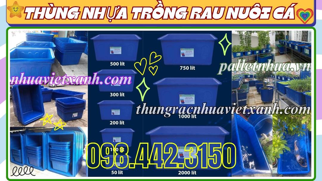 Thùng nhựa trồng rau
