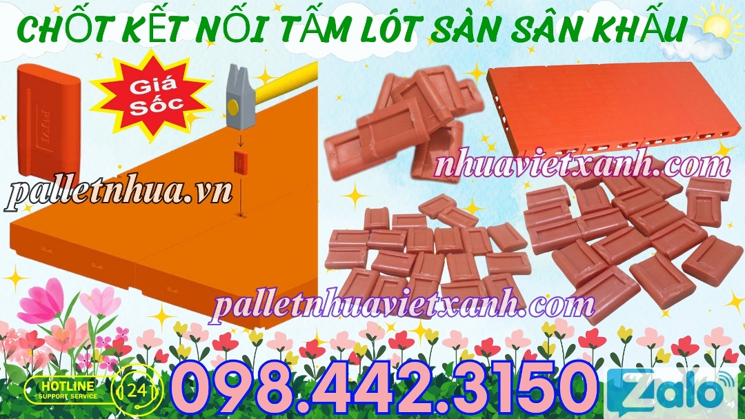 Pallet Nhựa Việt Xanh, thùng nhựa, khay nhựa, tấm lót nhựa