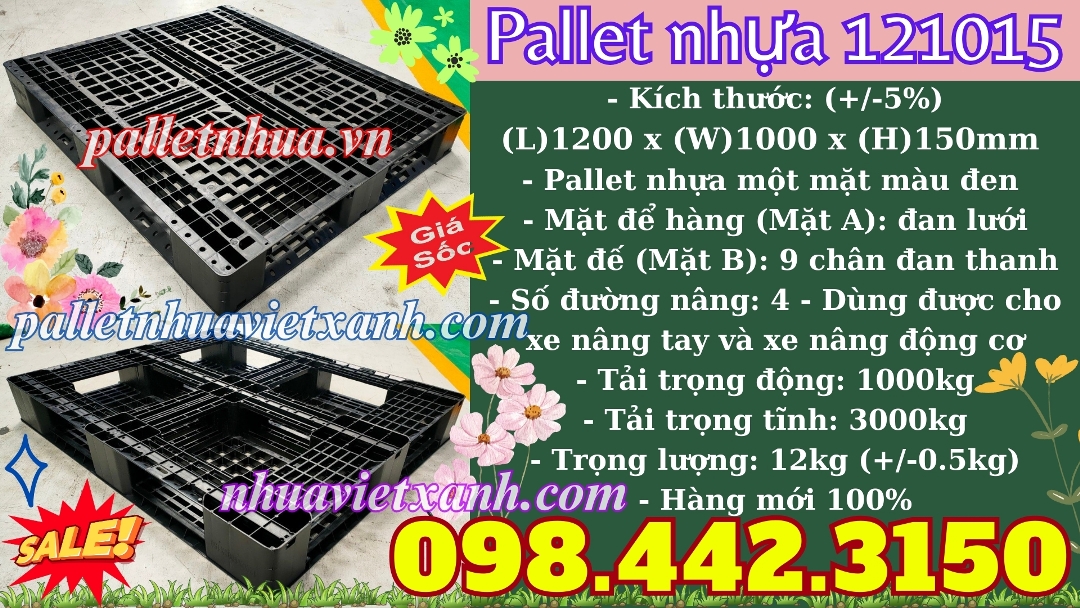 Pallet Nhựa Việt Xanh, thùng nhựa, khay nhựa, tấm lót nhựa
