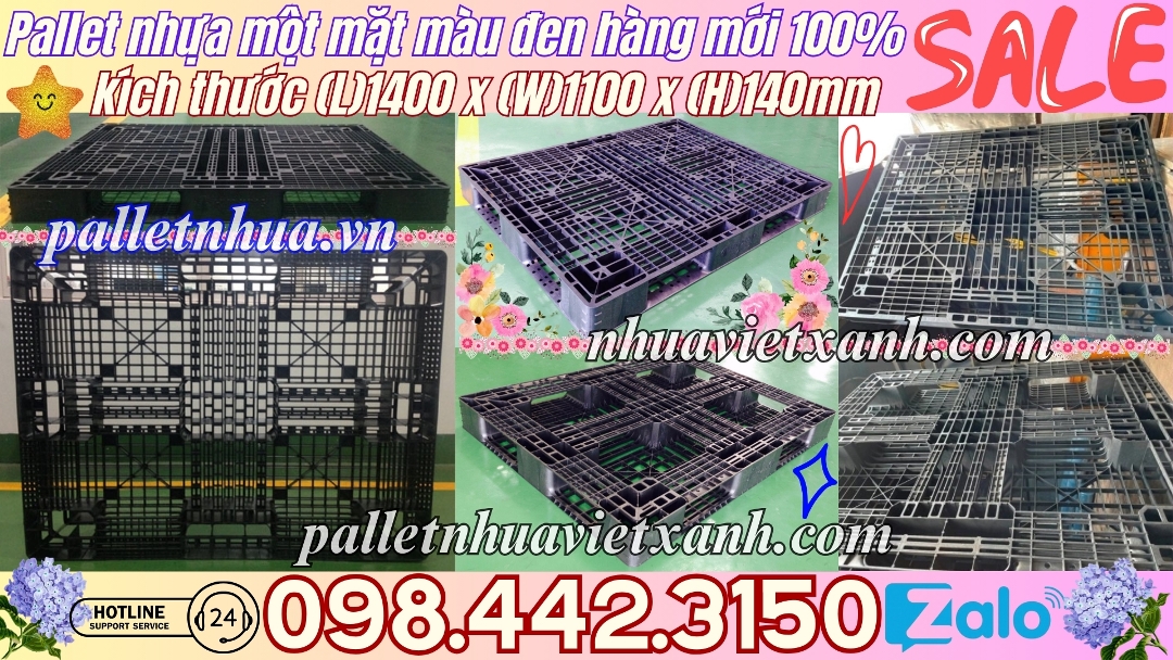 Pallet Nhựa Việt Xanh, thùng nhựa, khay nhựa, tấm lót nhựa