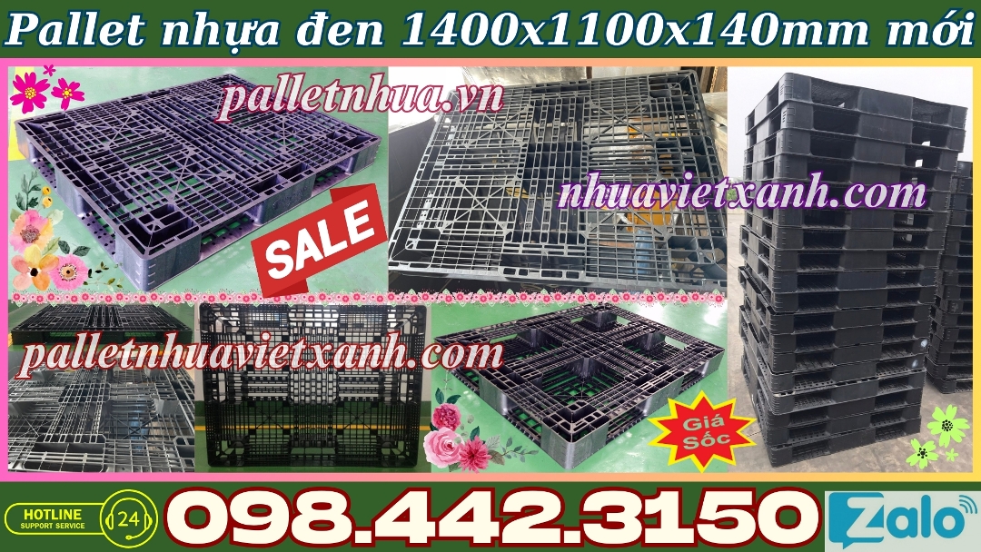 Pallet Nhựa Việt Xanh, thùng nhựa, khay nhựa, tấm lót nhựa