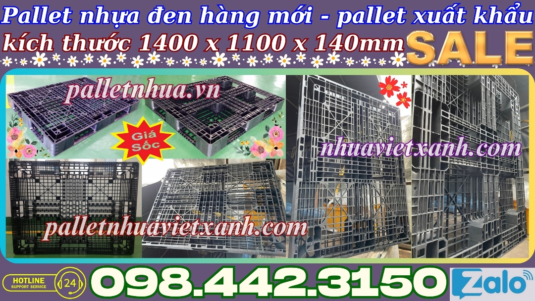 Pallet Nhựa Việt Xanh, thùng nhựa, khay nhựa, tấm lót nhựa