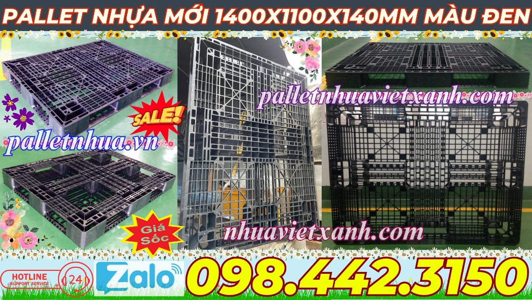 Pallet Nhựa Việt Xanh, thùng nhựa, khay nhựa, tấm lót nhựa