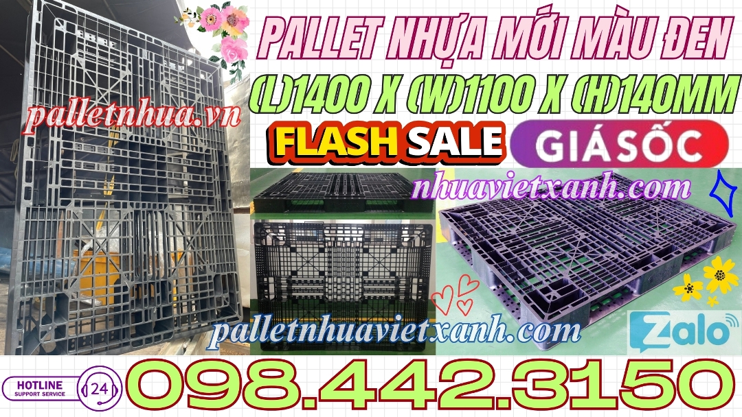 Pallet Nhựa Việt Xanh, thùng nhựa, khay nhựa, tấm lót nhựa