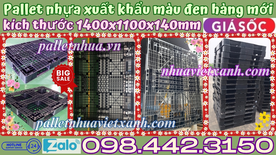 Pallet Nhựa Việt Xanh, thùng nhựa, khay nhựa, tấm lót nhựa