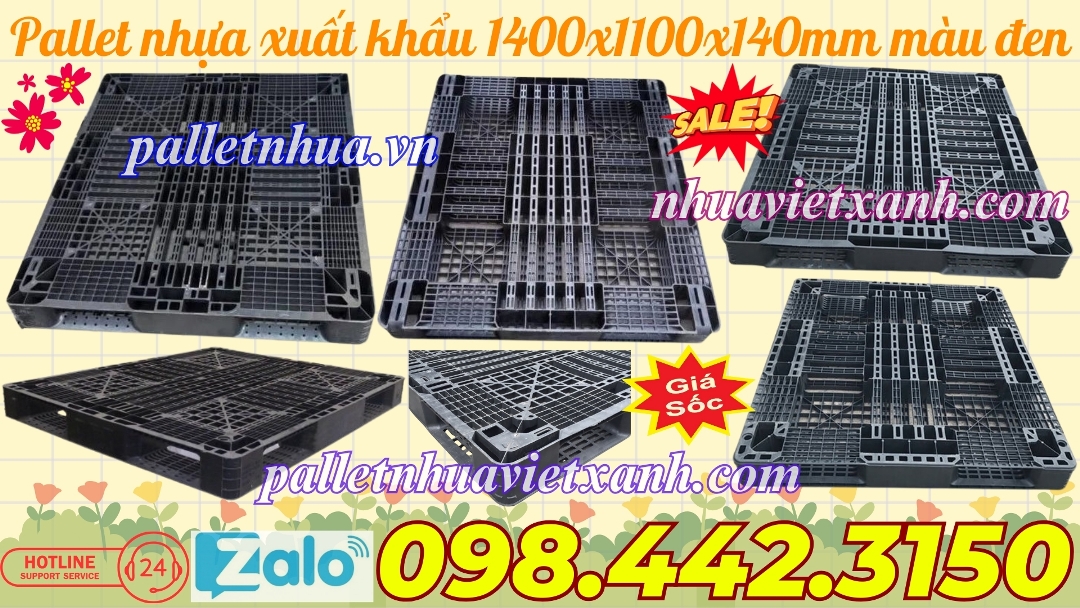 Pallet Nhựa Việt Xanh, thùng nhựa, khay nhựa, tấm lót nhựa