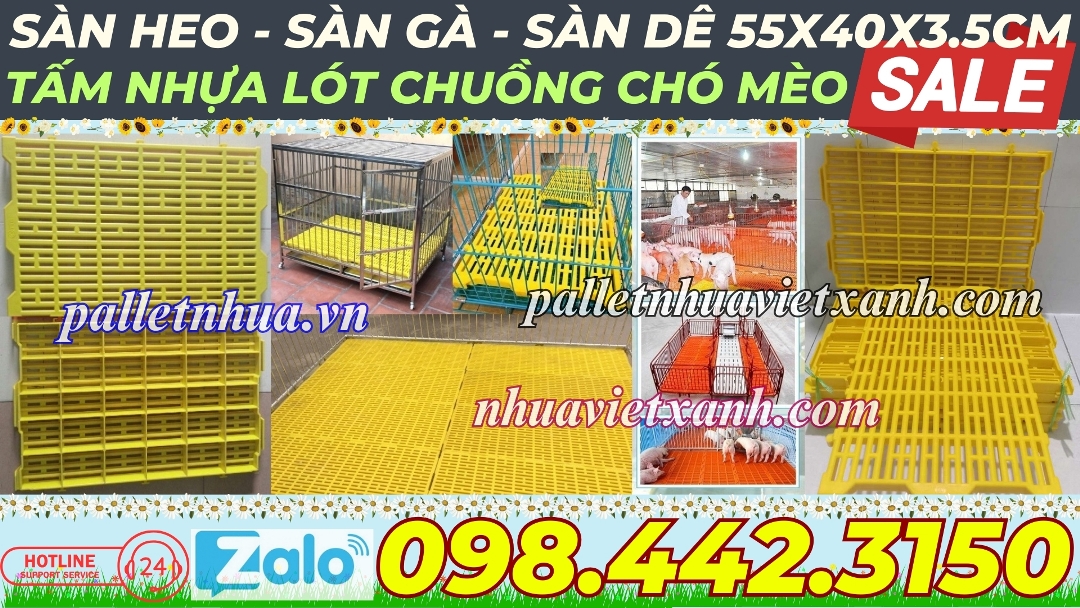 Pallet Nhựa Việt Xanh, thùng nhựa, khay nhựa, tấm lót nhựa