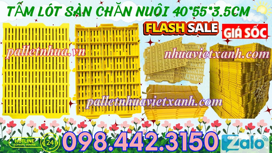 Pallet Nhựa Việt Xanh, thùng nhựa, khay nhựa, tấm lót nhựa