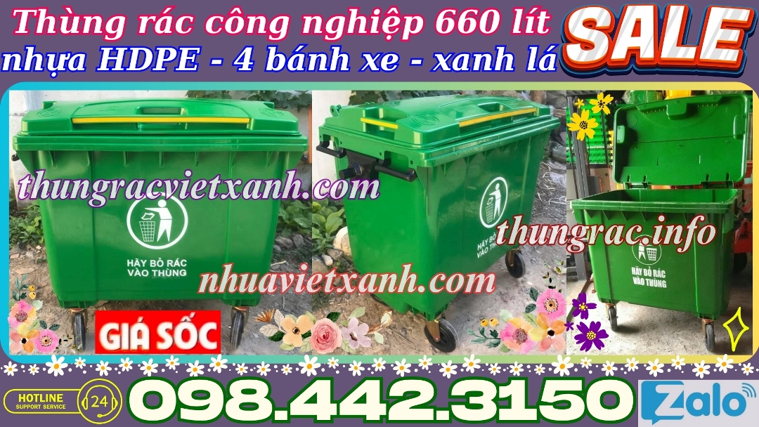 Pallet Nhựa Việt Xanh, thùng nhựa, khay nhựa, tấm lót nhựa