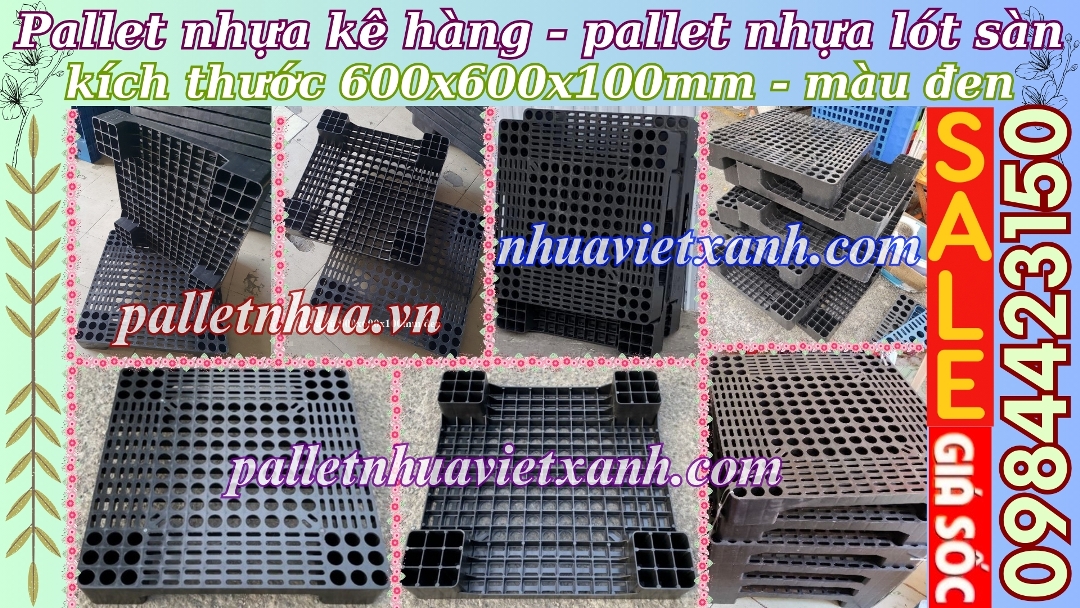 Pallet Nhựa Việt Xanh, thùng nhựa, khay nhựa, tấm lót nhựa
