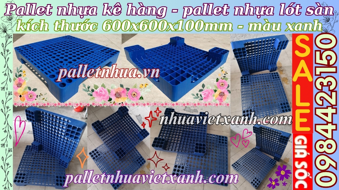 Pallet Nhựa Việt Xanh, thùng nhựa, khay nhựa, tấm lót nhựa