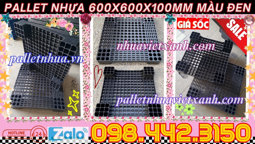 Pallet Nhựa Việt Xanh, thùng nhựa, khay nhựa, tấm lót nhựa