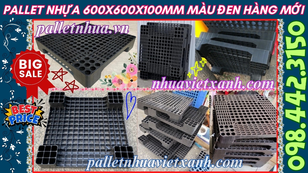 Pallet Nhựa Việt Xanh, thùng nhựa, khay nhựa, tấm lót nhựa