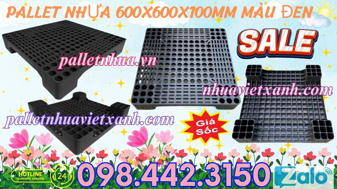 Pallet Nhựa Việt Xanh, thùng nhựa, khay nhựa, tấm lót nhựa
