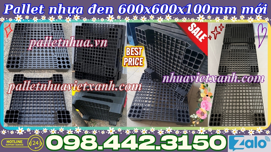 Pallet Nhựa Việt Xanh, thùng nhựa, khay nhựa, tấm lót nhựa