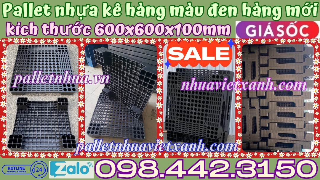 Pallet Nhựa Việt Xanh, thùng nhựa, khay nhựa, tấm lót nhựa