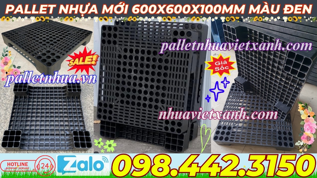 Pallet Nhựa Việt Xanh, thùng nhựa, khay nhựa, tấm lót nhựa