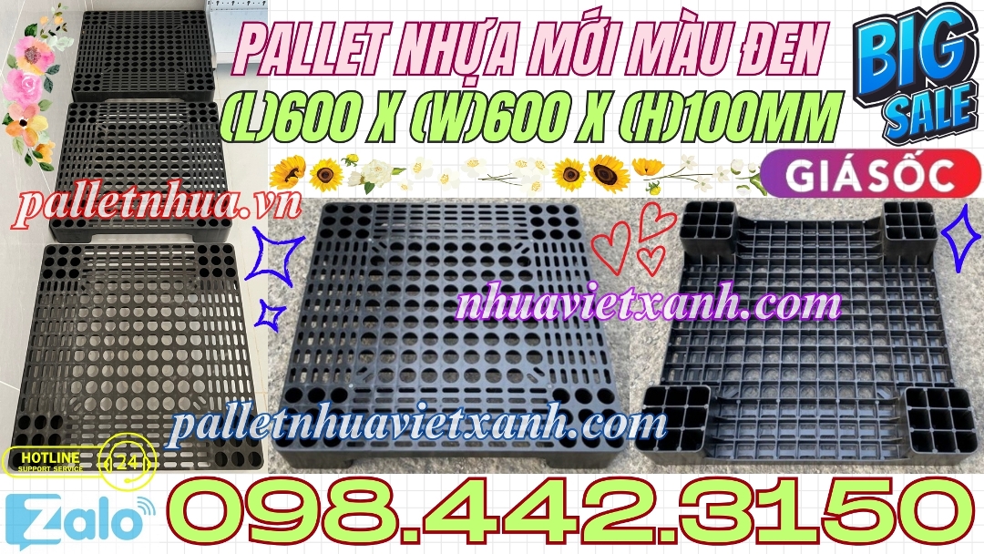Pallet Nhựa Việt Xanh, thùng nhựa, khay nhựa, tấm lót nhựa