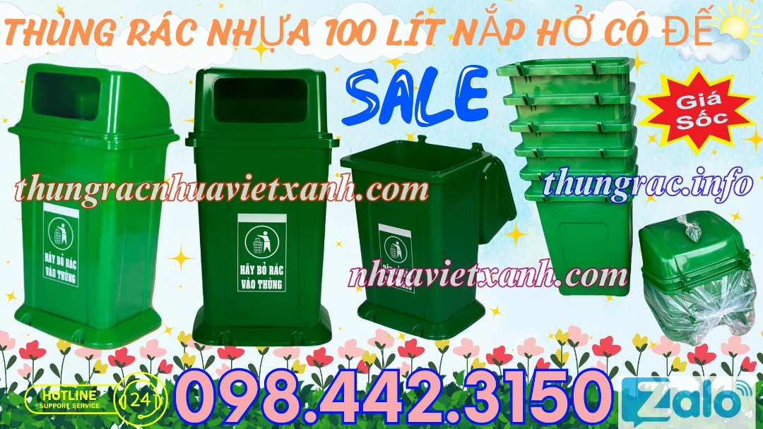 Pallet Nhựa Việt Xanh, thùng nhựa, khay nhựa, tấm lót nhựa