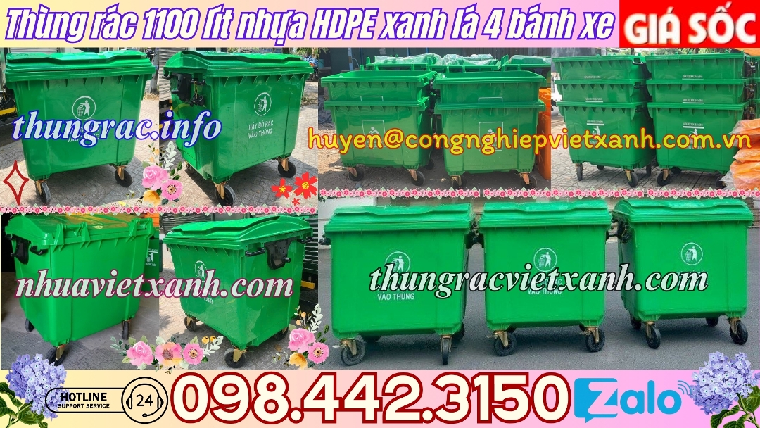 Pallet Nhựa Việt Xanh, thùng nhựa, khay nhựa, tấm lót nhựa