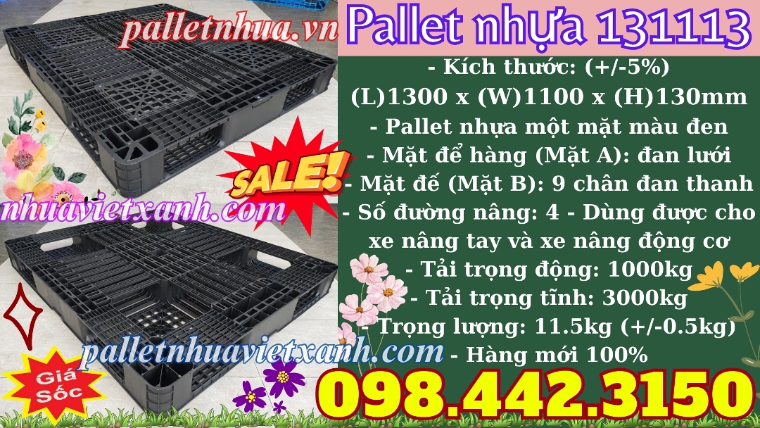 Pallet Nhựa Việt Xanh, thùng nhựa, khay nhựa, tấm lót nhựa