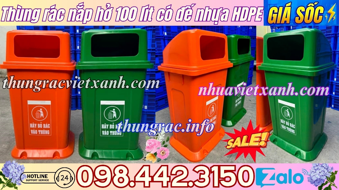 Pallet Nhựa Việt Xanh, thùng nhựa, khay nhựa, tấm lót nhựa