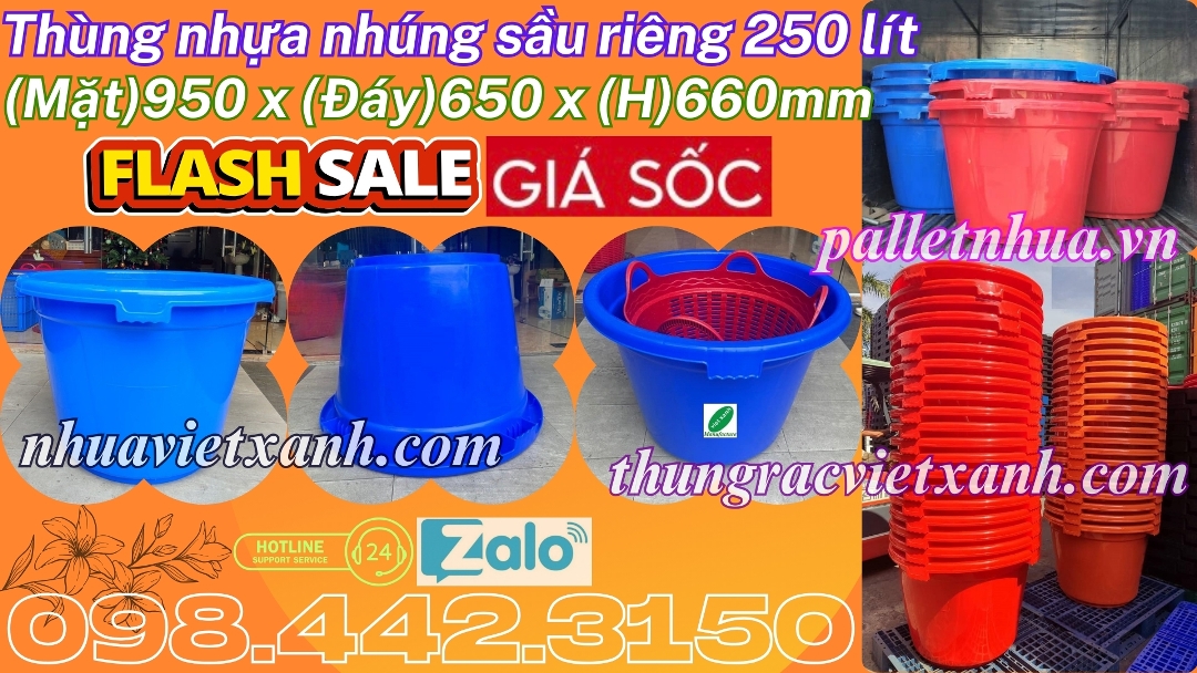 Pallet Nhựa Việt Xanh, thùng nhựa, khay nhựa, tấm lót nhựa