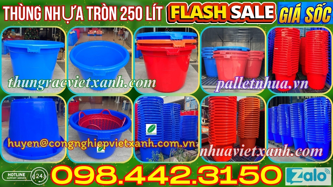 Pallet Nhựa Việt Xanh, thùng nhựa, khay nhựa, tấm lót nhựa