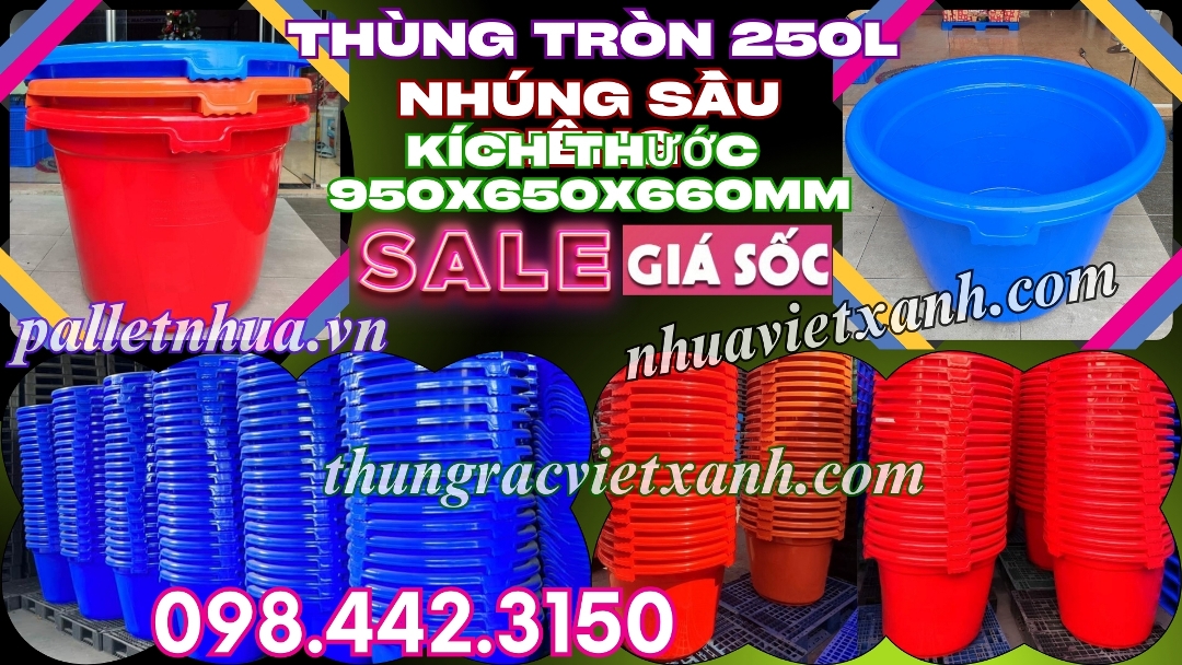 Pallet Nhựa Việt Xanh, thùng nhựa, khay nhựa, tấm lót nhựa