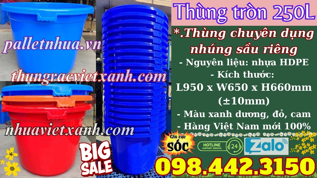 Pallet Nhựa Việt Xanh, thùng nhựa, khay nhựa, tấm lót nhựa