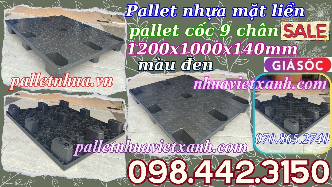 Pallet Nhựa Việt Xanh, thùng nhựa, khay nhựa, tấm lót nhựa