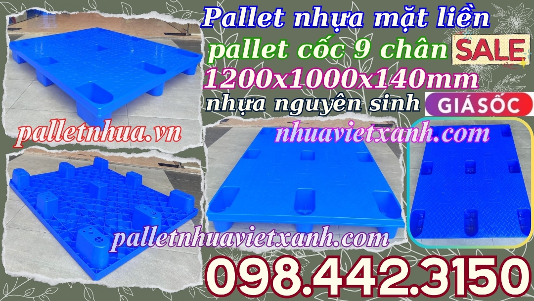 Pallet Nhựa Việt Xanh, thùng nhựa, khay nhựa, tấm lót nhựa
