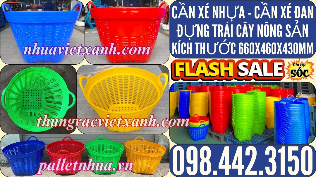 Pallet Nhựa Việt Xanh, thùng nhựa, khay nhựa, tấm lót nhựa