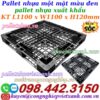 Pallet nhựa 1100x1100x120mm màu đen