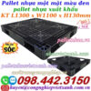 Pallet nhựa 1300x1100x130mm màu đen