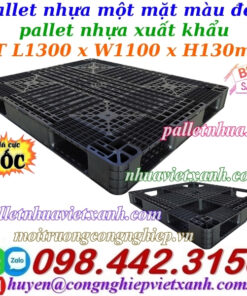 Pallet nhựa 1300x1100x130mm màu đen