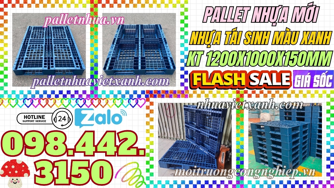 Pallet nhựa tái sinh